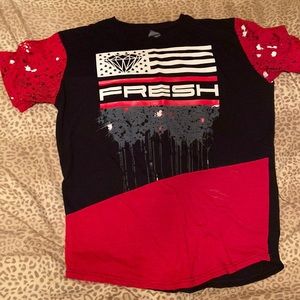 Large Launder Multicolor Shirt w/ “FRESH” Graphic